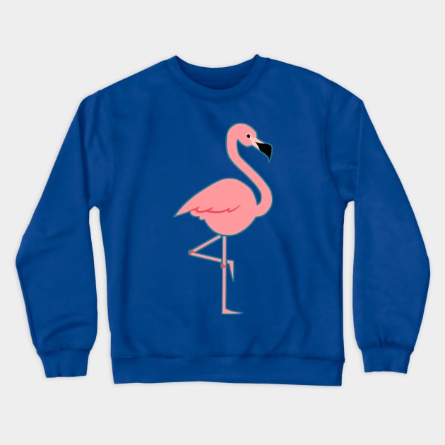 Flamingo Crewneck Sweatshirt by ZoeStanleyArts